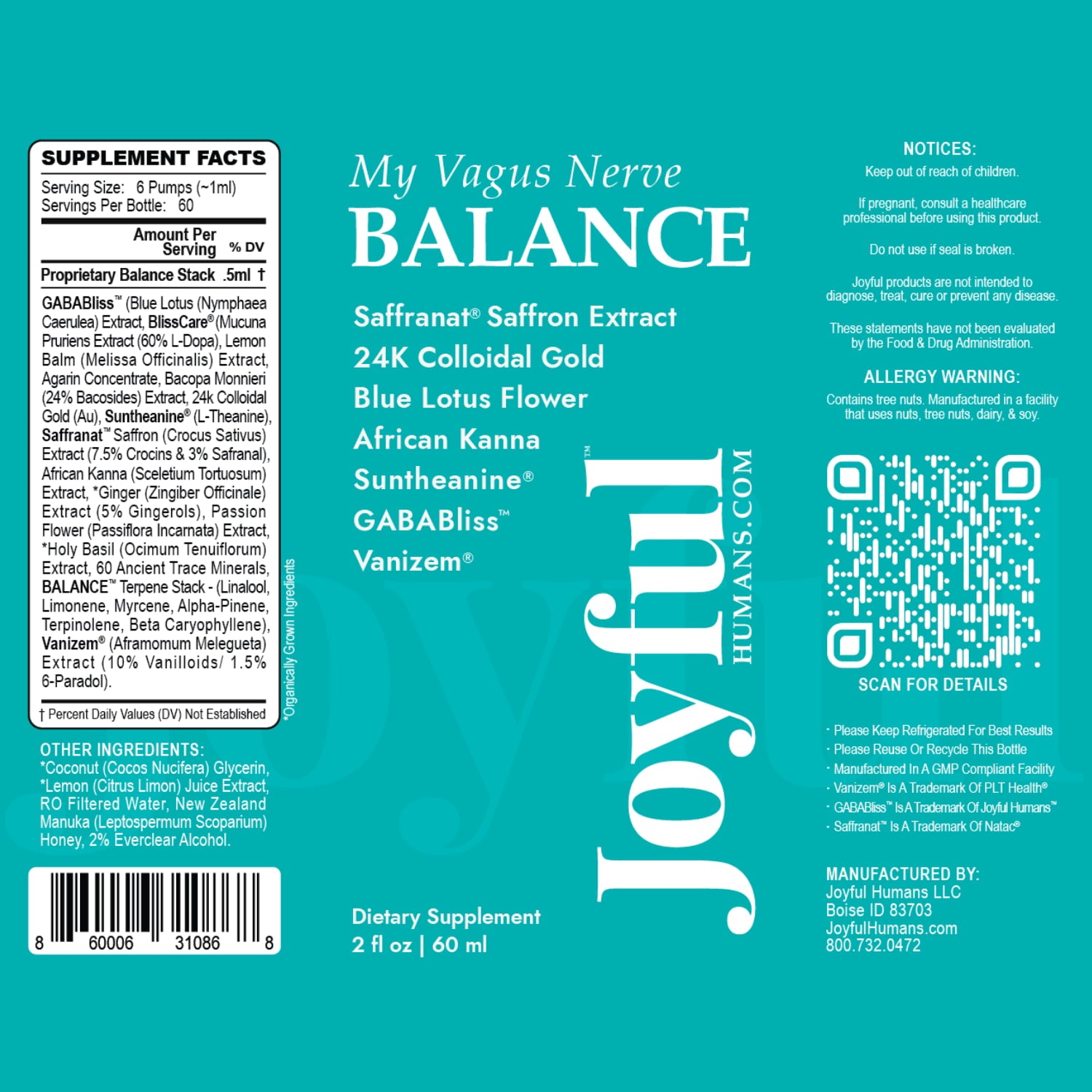 My Vagus Nerve BALANCE™ Tincture w/ FREE E-Book!