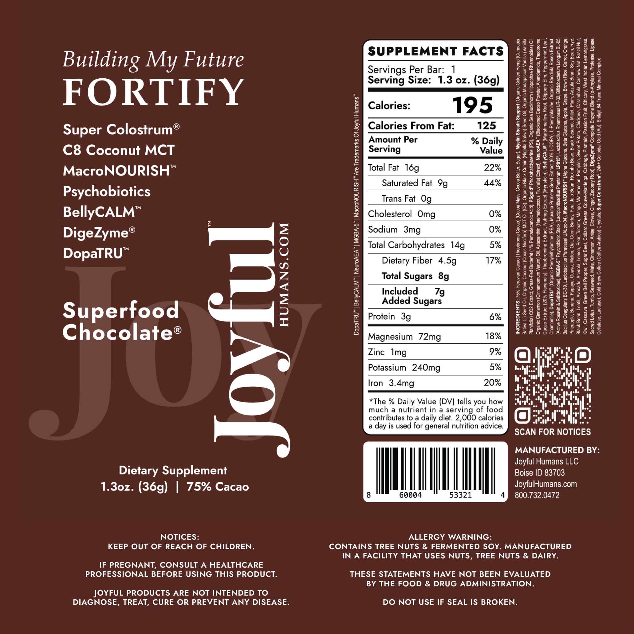 FORTIFY™ Superfood Chocolate®