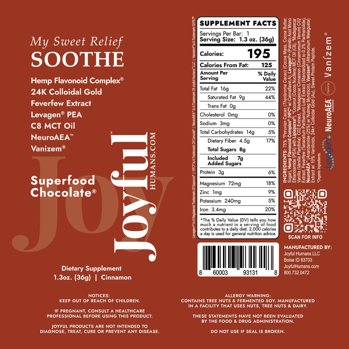 SOOTHE™ Superfood Chocolate®